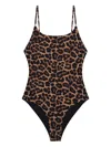 Anine Bing Leopard-print Bodysuit In Black