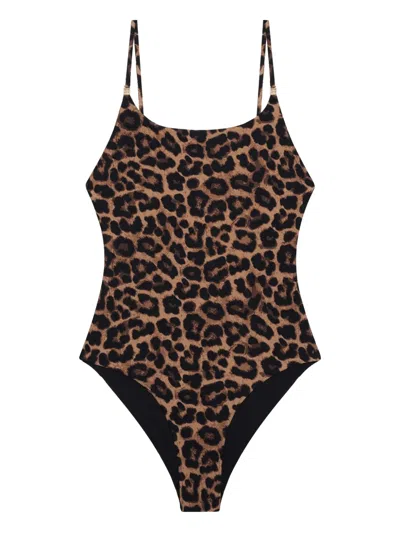 ANINE BING LEOPARD-PRINT BODYSUIT