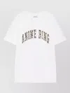 Anine Bing Ivory T-shirt With Leopard Logo Women In Red