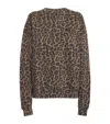 Anine Bing Womens Miles Leopard-print Cotton-jersey Sweatshirt In Brown