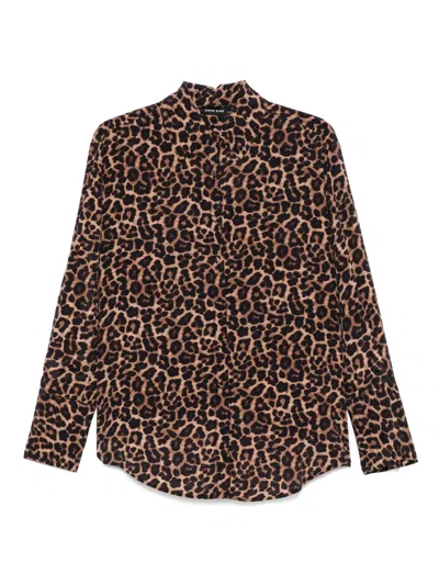 ANINE BING LEOPARD-PRINT SHIRT