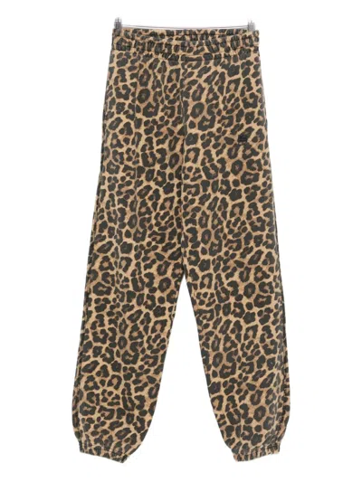 ANINE BING LEOPARD-PRINT TRACK PANTS