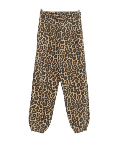 Anine Bing Leopard-print Track Pants In Brown