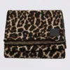 Anine Bing Leopard Wool Scarf In Brown