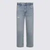 Anine Bing Straight Leg Trousers Distressed Finish