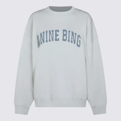 Anine Bing Light Blue Miles Sweatshirt With Logo