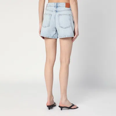 Anine Bing Light Blue Denim Shorts