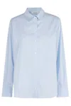 Anine Bing Essie Classic Button-front Shirt In Blue