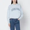 Anine Bing Light Blue Miles Sweatshirt With Logo In Blue