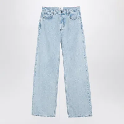 Anine Bing Hugh High-rise Wide-leg Jeans In Blue