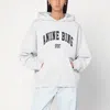 Anine Bing Harvey Logo Print Hooded Sweatshirt In White