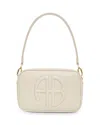 Anine Bing Lili Pebbled Leather Shoulder Bag In Sand