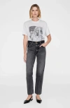 Anine Bing Lili Brigitte Bardot Tee In White