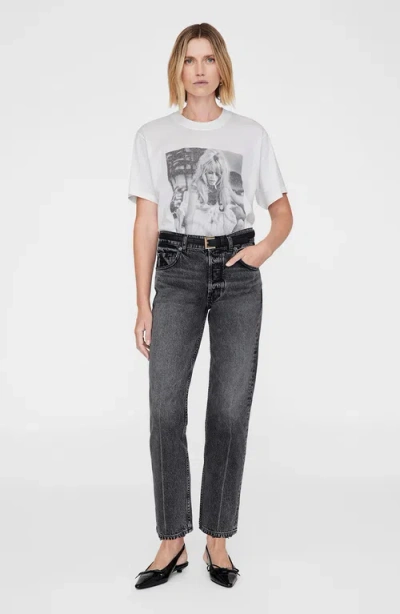 Anine Bing Lili Brigitte Bardot Tee In White