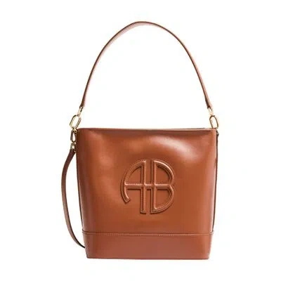 Anine Bing Lili Bucket Bag In Brown