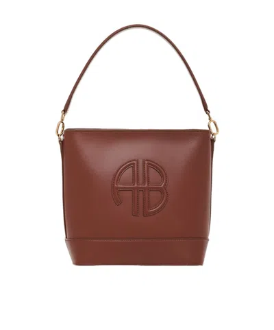 Anine Bing Lili Bucket Bag In Cognac