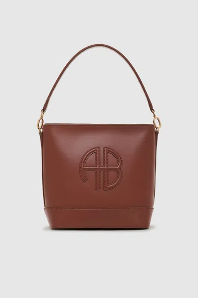 Anine Bing Lili Bucket Bag In Cognac In Brown