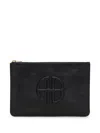Anine Bing Lili Pouch In Black Pebbled In Black