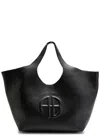 Anine Bing Lili Logo-embossed Leather Tote In Black