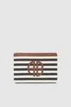 Anine Bing Lili Pouch - Black And Natural Stripe One