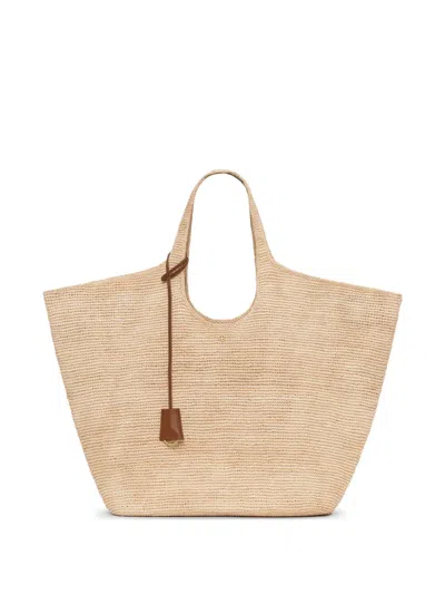 Anine Bing Lili Raffia Tote Bag In Neutral