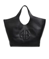 Anine Bing Medium Lili Tote In Black Pebbled In Black