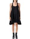 Anine Bing Lilith Silk-blend Mini Dress In Black