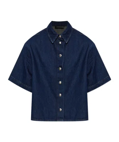 Anine Bing Lincoln Shirt In Blue