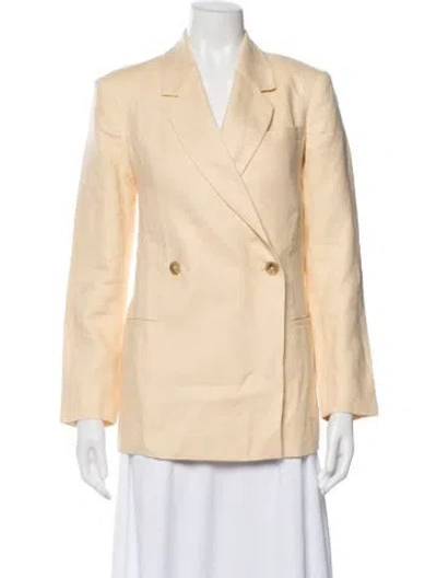 Pre-owned Anine Bing Linen Blazer In Neutral