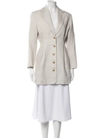 Pre-owned Anine Bing Linen Blazer In Neutral