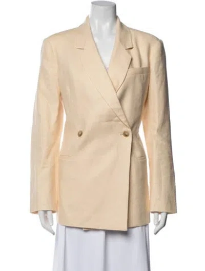 Pre-owned Anine Bing Linen Blazer In Neutral