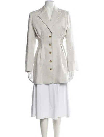 Pre-owned Anine Bing Linen Blazer In Neutrals