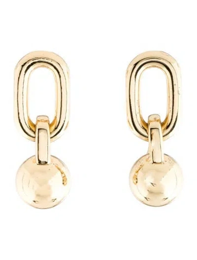 Pre-owned Anine Bing Link Ball Drop Earrings In Multicolor