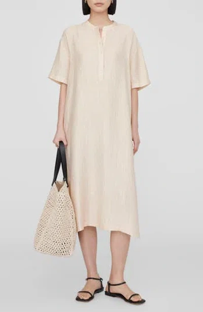 Anine Bing Liv Midi Dress In Champagne
