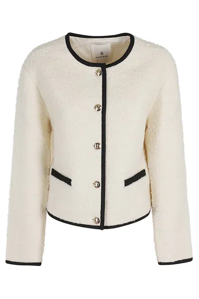 Anine Bing Logan Jacket In Beige