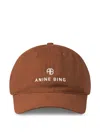 Anine Bing Jeremy Baseball Cap In Dark Camel In Brown
