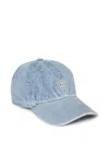 Anine Bing Jeremy Baseball Cap Ab In Bleached Blue Denim In Blue