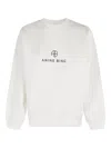 Anine Bing Logo-print Cotton Sweatshirt In White