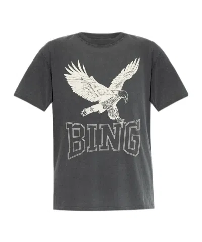 ANINE BING ANINE BING LOGO-PRINTED JERSEY T-SHIRT