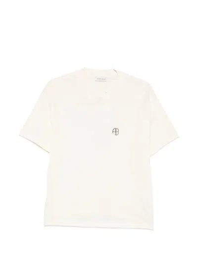 Anine Bing Logo-print T-shirt In White