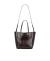 Anine Bing Logo Shoulder Bag In Brown