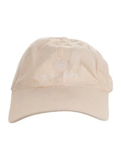 Pre-owned Anine Bing Logo Strapback Cap In Neutrals