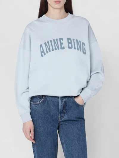 Anine Bing Logo Sweatshirt In Blue