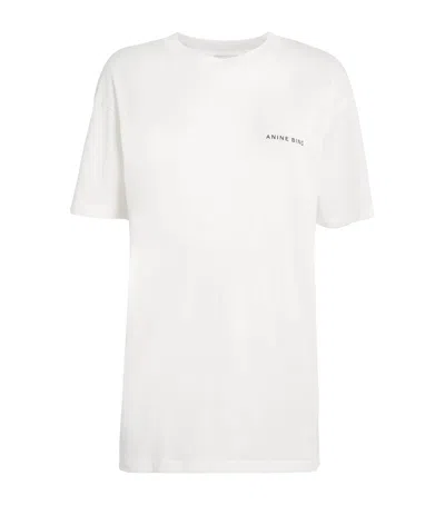 Anine Bing Logo Walker T-shirt In White