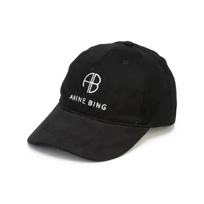 Anine Bing Logo-detail Hat In Pattern