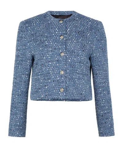 Anine Bing Long Sleeve Casual Jacket In Blue