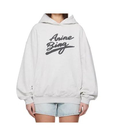 ANINE BING LONG SLEEVE HOODED SWEATSHIRT