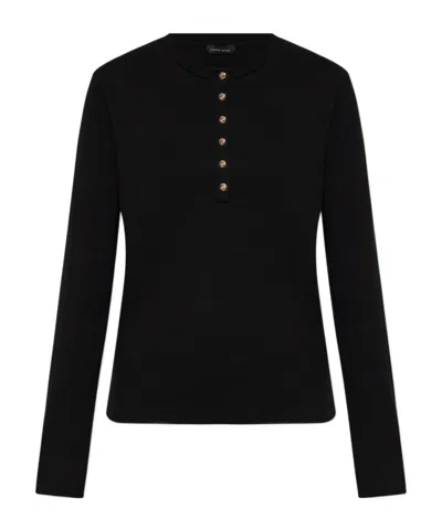 Anine Bing Long Sleeve Sweater In Black
