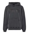 Anine Bing Oversized Grey Sweatshirt With Bold Branding And Relaxed Fit In Black