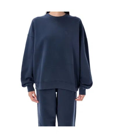 Anine Bing Long Sleeve Sweatshirt In Blue